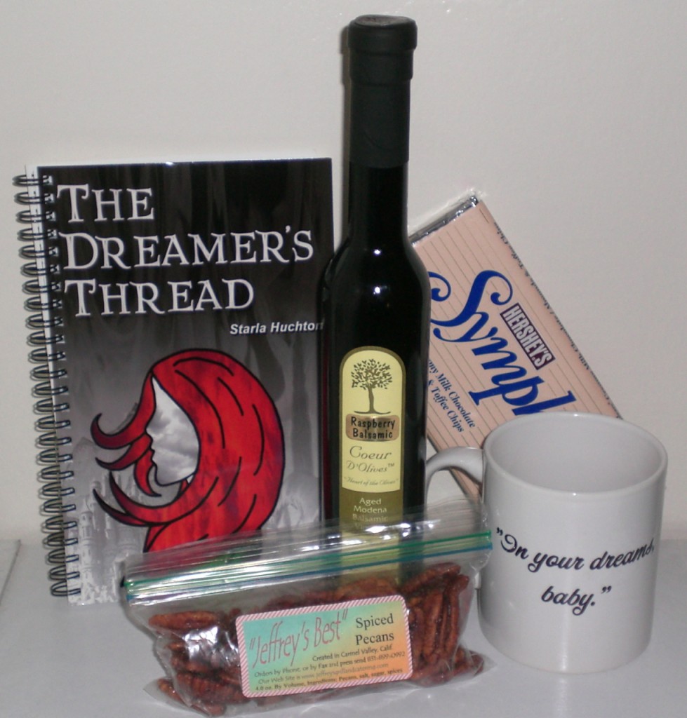 Goodies! (mug reversed) Here's the back side of the mug. "In your dreams, baby."